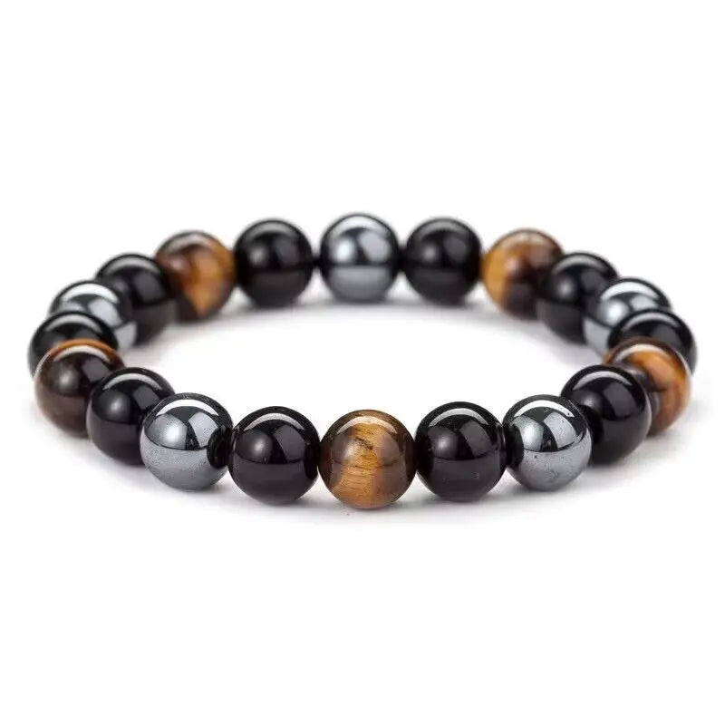 Magnetic Hematite Therapy Beads Bracelet
